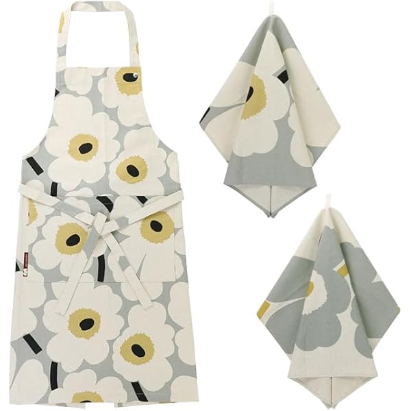 Amazon.co.jp: marimekko PIENI UNIKKO ハーフエプロン コットンリネン