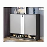 Shoe Rack Shoe Cabinet Large Capacity Solid Wood Storage Cabinet Door The Bedroom Corridor Entrance Shoe Rack and Entrance Cabinet Shoe Storage