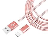 mitas USB Type-C ケーブル 急速充電 高耐久 充電ケーブル ナイロンメッシュ編み タイプC USBケーブル 断線しにくい スマホ 充電対応 ピンク 3m ER-ALTPC30-PK