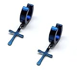 十字架 フープピアス