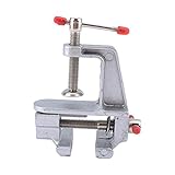 ミニ　アルミ合金製　テーブルバイス　メタルバイス　クランプ　クリップ　DIYキッズ　実験玩具 (写真のショーとして)