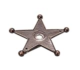 Carpe Diem Hardware 2170-22 Classic Western Star Escutcheon, Oil Rub Bronze [並行輸入品]