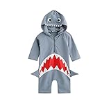 （布トイ）cloth toy　動物　子供　水着　男児　女児　かわいい　鮫　ワンピース　スイミング　ウエア　日焼け防止　コスチューム (XS)