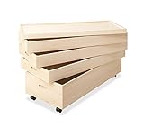 桐衣装箱　ケース キャスター付き　輸入品◆ (高さ５５センチ)0008-ga