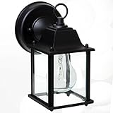 Boston Harbor 685-8039 single light outdoor wall latern, Black Finish [並行輸入品]