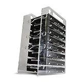 3.5インチハードディスク ブラケット HDD ストレージ ブラケット PMMA素材 冷却ファンマウント可能 DIYハードディスクケース 3.5インチストレージ拡張ハードドライブケース 取り付け簡単 多層 (3層)