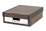 フェローズ バンカーズボックス 743S 木目 6個1セット 収納ボックス Mサイズハーフ ふた式 1006801