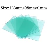 20PCS 123 * 98 * 1mm自動ソーラーダークニング溶接マスク/溶接フィルター/溶接ヘルメットの保護プラスチックプレートカバー（PC）
