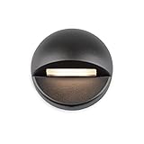 WAC Lighting 3011-30BK WAC Deck & Patio Led 12V Round Deck & Patio Light 3000K Soft White In Blackbl