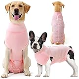 Dotoner 術後服 犬 回復スーツ 中型犬 大型犬 用 犬 術後服ェア エリザベスカラー代替 保護服 去勢 避妊 傷口カバー 舐め防止 通気性 犬 術後服 女の子