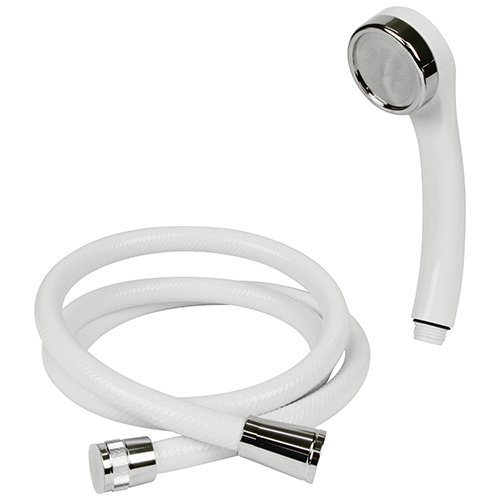 カクダイ リラックスシャワーホースセット 1.6m ホワイト 366-900-W