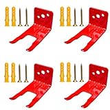 4個パック ユニバーサル消火器ブラケット 消火器マウント&ブラケット 5~13ポンド用 バルブボディスロット付き全ての消火器に対応 ドライケミカル&水消火器用ホルダー