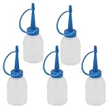 uxcell 　スクイーズボトル　オイル差し　クリアプラスチック製　30ml容量　ヘンナペンキ染料