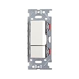 スガツネ工業 埋込ダブルスイッチ ピュアホワイト PXP-J-NKW02008-PW
