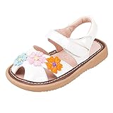 Genda 2Archer(JP)　ベビーシューズ　ファーストシューズ　女の子　可愛い　花飾り　ドレス用　本革　サンダル　赤ちゃん　子供サンダル　夏靴　滑り止め　歩行練習　出産祝い　11.5－15㎝