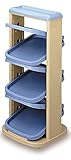 イセトー シューズラック ソルダー 6段 ブルー I-113-1
