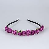 Excellent.advanced? バラの花クラウン フェスティバル鉢巻き結婚花輪花ヘアバンド