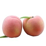 lorigun Foam Fake Juicy Peachシミュレーションバブルフルーツ&野菜Emotion Arrangement Scenes小道具シミュレーション桃x5pcs