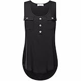 ノースリーブベストレディース夏カジュアルTシャツOネックルーズタンクトッププラスサイズ M