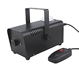 Vogvigo　400W フォグマシン　煙霧機 タンク容量：300ml　2700CFM（立方フィート/分）　ワイヤードプッシュボタンリモコン　ライブコンサート、ステージ、フェスティバル、結婚式、家族の