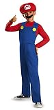 Nintendo Super Mario Brothers Mario Classic Boys Costume, Medium/3T-4T