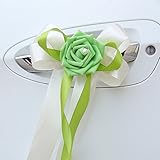 Weryn（TM）6PCS / lotの水ウェディング車の装飾花10色のドアハンドルとバックミラーを飾る送料無料[9]