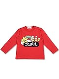 (エックスガール ステージス) X-girl Stages ｷﾗｯｷｰ&ﾄﾚｲﾝ 長袖Tｼｬﾂ 100cm レッド