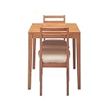 シンプルダイニングセット　　ナチュラル　３点