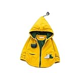 Pojour ベビー服 子供服 女の子 秋冬 防寒 ソフトコート おしゃれ かわいい猫 長袖 プリンセス 暖かい ベビールームウェア 普段着 カジュアル フード付き 旅行 記念日 プレゼント 黄色