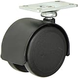 Shepherd Pacer Series 50mm Diameter Die-Cast Twin Urethane Wheel Swivel Caster, 2 Length x 1-3/16 Wi