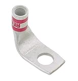 Panduit LCAX4/0-56F-X Flex Conductor Lug, One Hole, Standard Barrel With Window, 90 Degree Angle, 4/