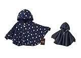 B.H. Select ベビー キッズ フード 付き パーカー ポンチョ 2WAY リバーシブル 女の子 男の子 出産祝い 誕生日 ギフト プレゼント (ネービー／ネイビー Sサイズ（80-90cm）