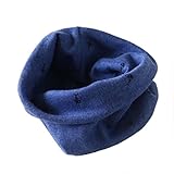 Tonsee 秋冬 キッズ ネックウォーマー 防寒 可愛い カーフ 赤ちゃん用 ファッションマフラー (ブルー)