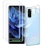 【2+2枚セット】 対応 Galaxy S20 5G SC-51A SCG01 ガラスフィルム (2枚) + カメラフィルム (2枚) 【日本製素材旭硝子製】 用 ギャラクシーS20 保護フィルム 硬度9H 耐衝撃 飛散防止 指紋防止 全面保護 極薄 高透過率 貼り付けやすい 2.5D ラウンドエッジ加工など 対応 Galaxy S20 保護フィルム