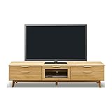 北欧風 木製 幅180cm 脚付き ロータイプテレビボード ナチュラル 完成品