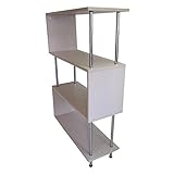 タンスのゲン オープンラック S字 4段 幅80cm シェルフ お掃除ロボ対応 アンティークホワイト 39100014 01