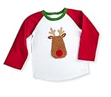 Mud Pie Night Beforeクリスマス赤ちゃん幼児用男の子トナカイTシャツ US サイズ: Small (12-18 Months) カラー: ホワイト