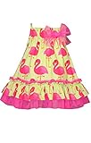 Bonnie Baby Girlsピンクフラミンゴサンドレスセット( 0 m-24 m ) カラー: パープル