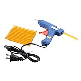 Neitsi(ネイティス)1個のブルー色グルーガン　12本のグルースティック超強粘着力接着剤グルー　ウィッグ用工芸品接合工具DIY用工具セット (黄色のグルースティック)