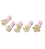 (kiejun) ベビー ヘアクリップ ヘアピン 髪飾り 5点セット ヘアアクセサリー 子供 髪留め 赤ちゃん セレモニー フォーマル ki-028