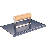 Bon 22-935 9-Inch by 6-Inch Blue Steel Sidewalk Edger with 1/4-Inch Radius and 3/8-Inch Lip with Woo