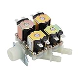 Hyuduo DC 12V DN20 G3/41 in 4 outプラスチック電磁弁通常閉水排水バルブ電気ソレノイドバルブ