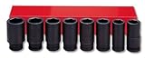 Ampro A5624 8 Piece 3/4-Inch Drive Deep Impact Socket Set [並行輸入品]