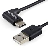 StarTech.com USB-C - USB-A 変換ケーブル USB 2.0準拠 L型Type-C(オス) - A(オス) 1m USB2AC1MR