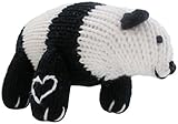 Estella Hand Knit Organic Panda Rattle Baby Toy by Estella, Designed for Children