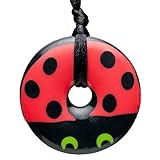 Teething Bling Lovebug Pendant Teether Necklace [並行輸入品]