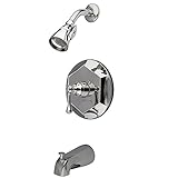 Kingston Brass KB4631BL English Vintage Tub and Shower Faucet, 7-1/2-Inch, Polished Chrome by Kingst
