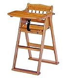 SINAPP ベビーチェア ダイニング 折り畳み式 キッズチェア SIK0022 ブラウン