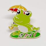 かえる ピンバッジ 無事かえる(無事カエル) お守り 縁起物 幸運 ピンバッチ カエル 可愛い