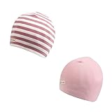 XIAOHAWANG新生児ベビー 帽子 冬 秋 春 男の子 女の子 ニット ローガニックコットン 無地 やわらかい 肌さわりよく 防寒 防風 オールシーズン 出産祝い 2点セット(7ヶ月-3歳(頭囲4